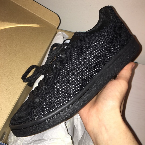 Adidas Stan Smith Black Primeknit 4y - Picture 2 of 8